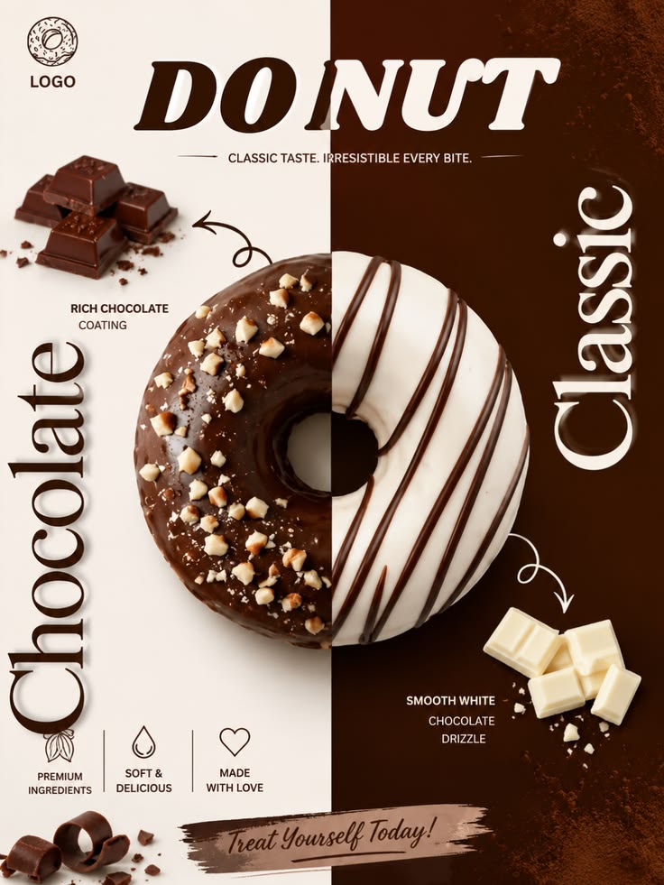 Donut poster tasarımı